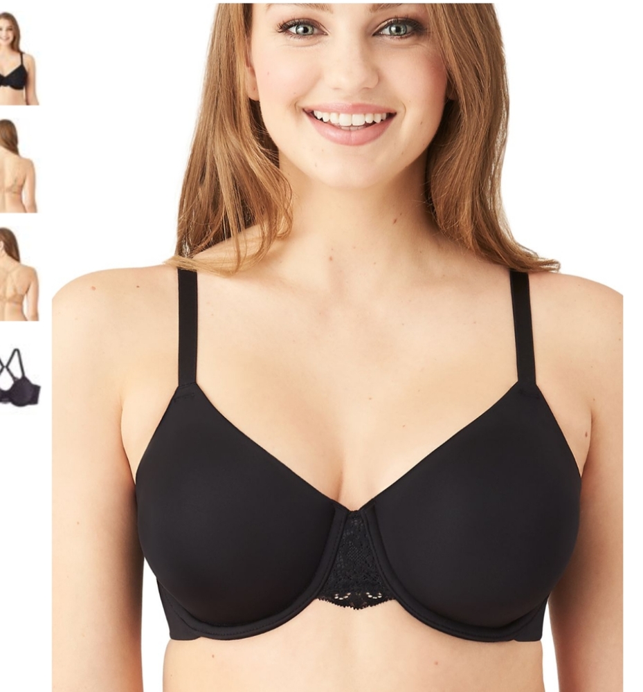 Nwt 32C Wacoal Black Bra Lace Impressions Underwir